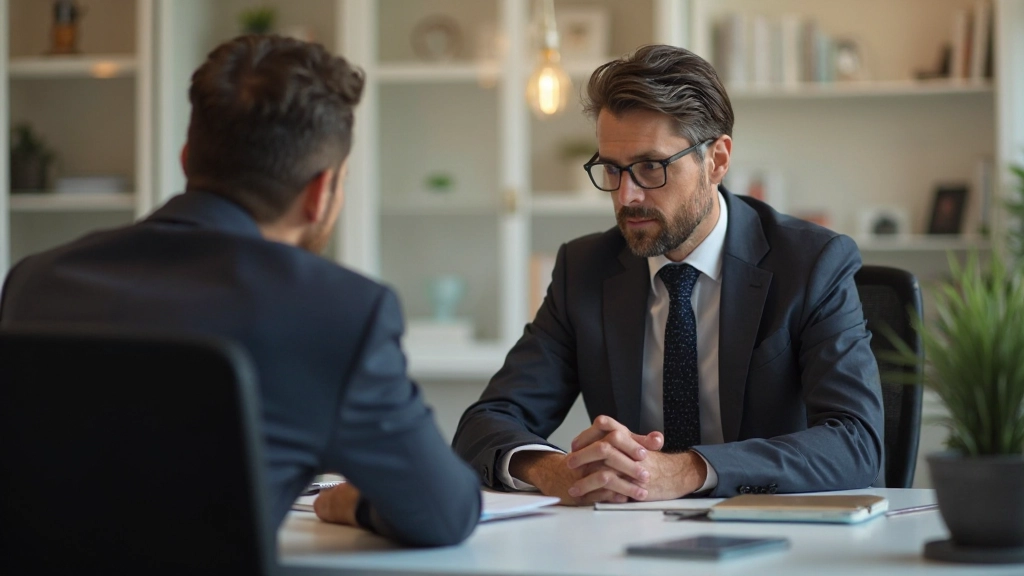 Финансовый консультант обсуждает риск и диверсификацию портфеля с клиентом